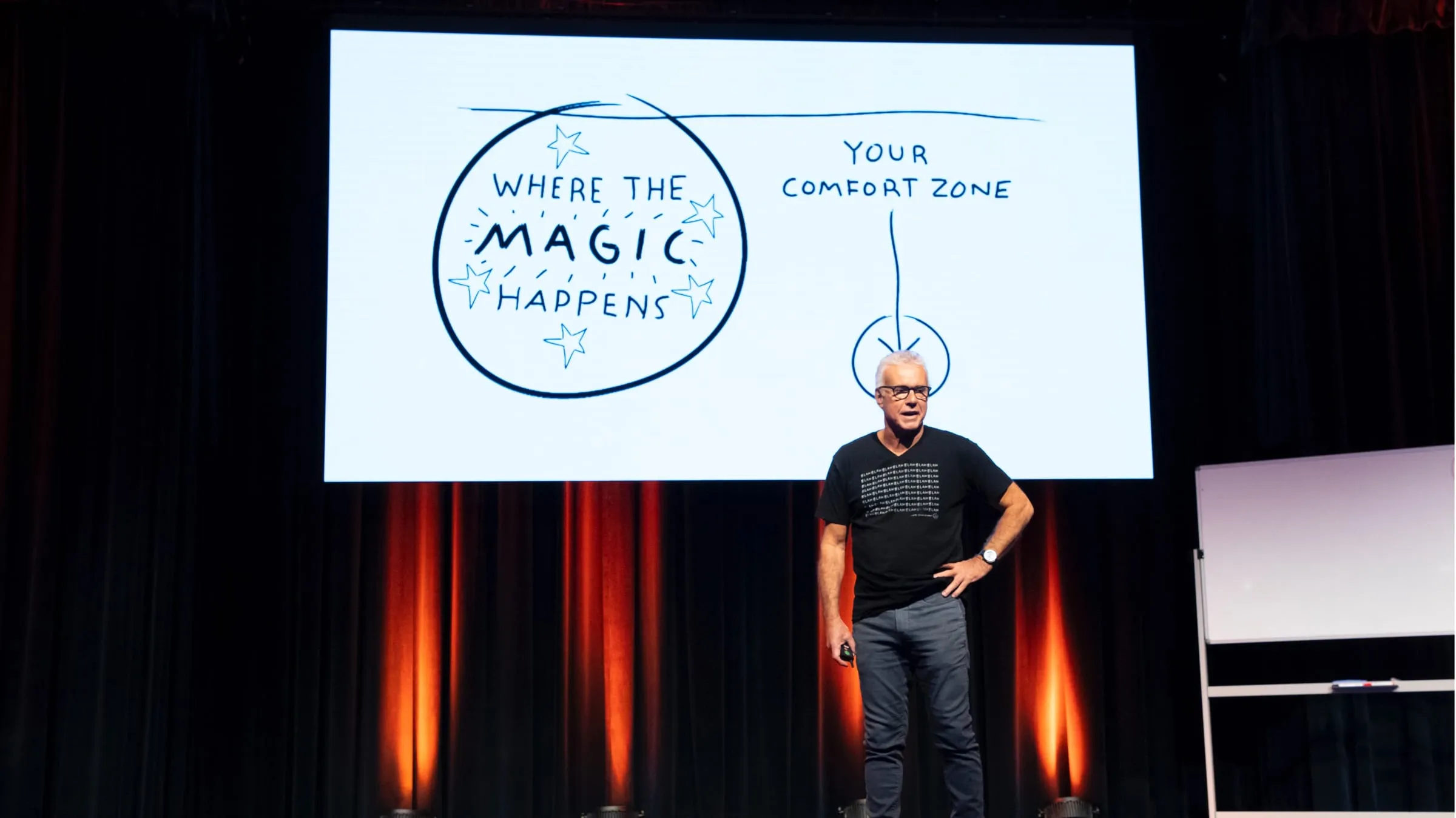 Richard Sauerman delivering the Take the Handbrake Off Your Life keynote