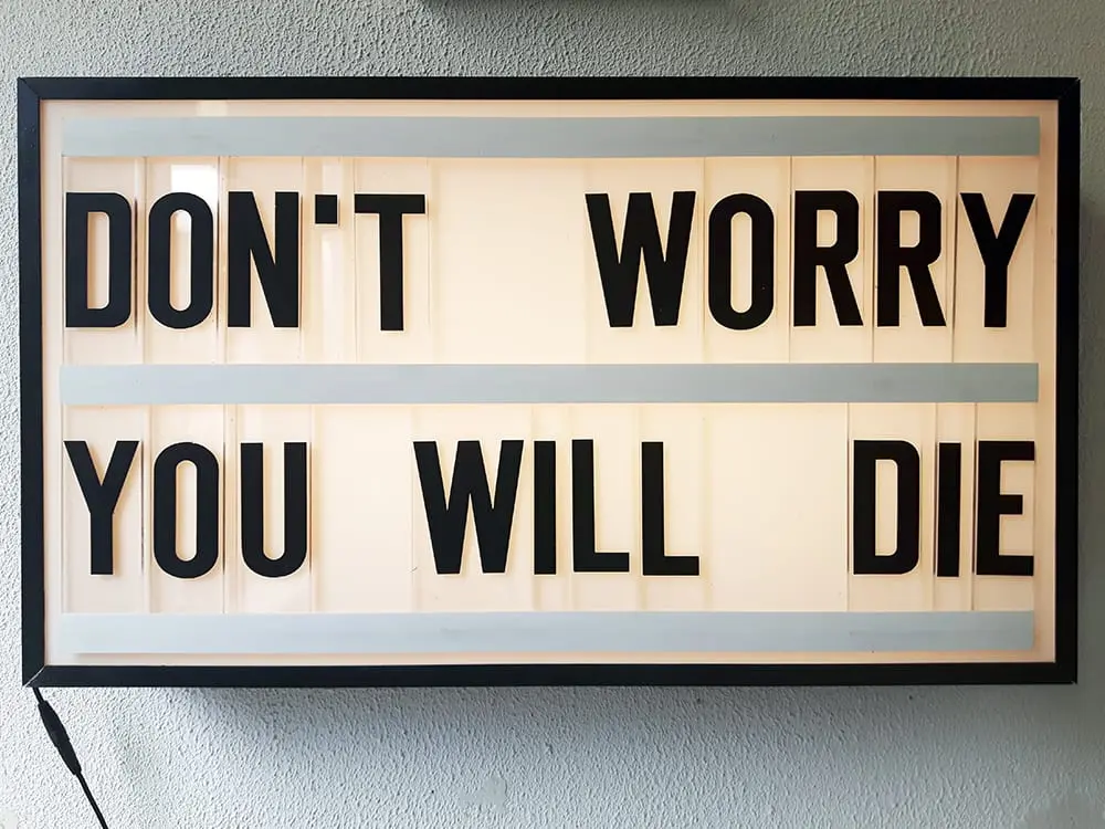 Death is waiting for all of us